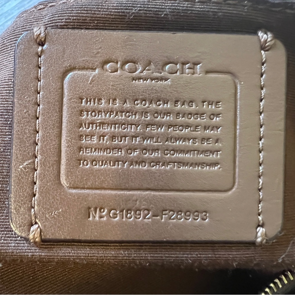 Coach Kelsey Small Satchel Bag Brown Pebbled Leather Gold Hardware G1892-F28993 - Picture 3 of 13